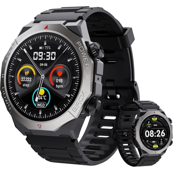 Reloj inteligente Cillso Military S10 de 1,39 pulgadas, frecuencia cardíaca IP68, Android iOS