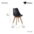 thumbnail image 3 of SET DE 2 SILLAS ACOJINADAS COLOR NEGRO STAY ELIT SILLA-2N, 3 of 4