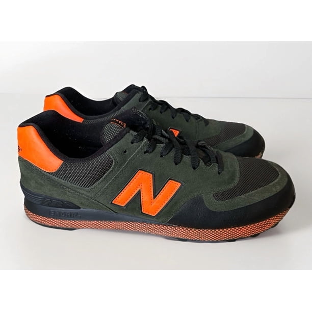 New Balance 574 Sneaker Green Orange Black Men’s Sneaker Size 13