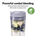 thumbnail image 6 of Hamilton Beach Personal Blender, 14 oz BPA-Free Jar 300W Portable Blender for Shakes and Smoothies with Leakproof Lid, Purple, 6 of 11