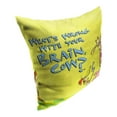 thumbnail image 2 of The Northwest 1CAC-69500-0004-OOF 18 x 18 in. Cartoon Network Cow & Chicken Whats Wrong With Your Brain Throw Pillow, 2 of 2