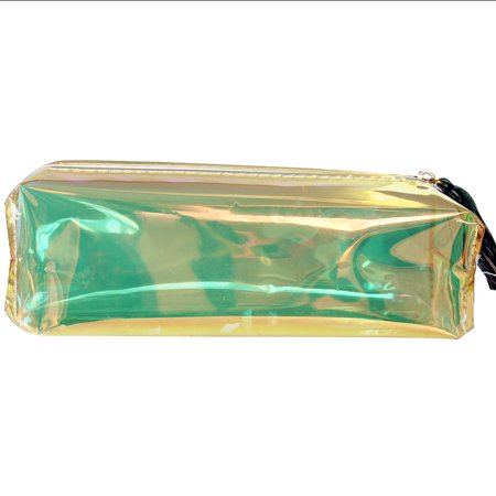 SHARE SUNSHINE Pen Case Cool Clear Color Cosmetic Bag for Women/Students(Yellow)