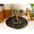 thumbnail image 4 of NauticalMart Brass Garden Sundial Clock - 8.5” Diameter Sundial Clock with Polished Brass Highlights, 4 of 5