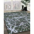 thumbnail image 3 of Ahgly Company Machine Washable Indoor Rectangle Abstract Dark Goldray Area Rugs, 7' x 10', 3 of 7