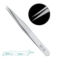 thumbnail image 4 of 1 Pcs Industrial Tweezers Extension Silver Stainless Steel Superhard Tweezers With Cover High Precision Anti-Static Tweezers St-10 Smile Home, 4 of 9
