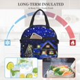 thumbnail image 4 of Naloa Christmas Night Print Lunch Bag for Women & Men Insulated Lunch Box or Cooler Lunch Tote Bags for Work, Travel, Outdoor, 4 of 5