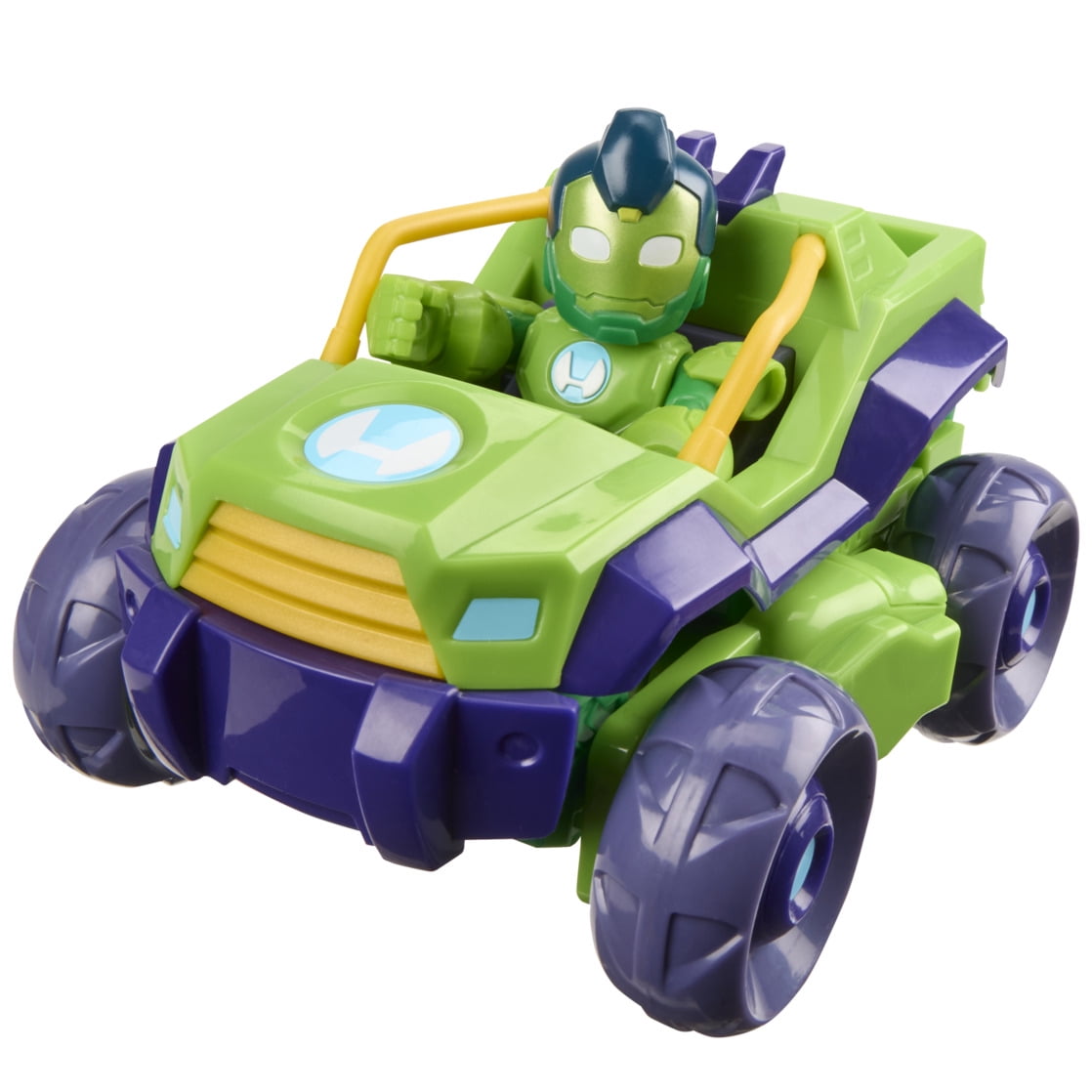 Marvel Iron Man and his Awesome Friends Iron Hulk 2-In-1 Mech Suit & Vehicle Set for Kids Ages 3 and up