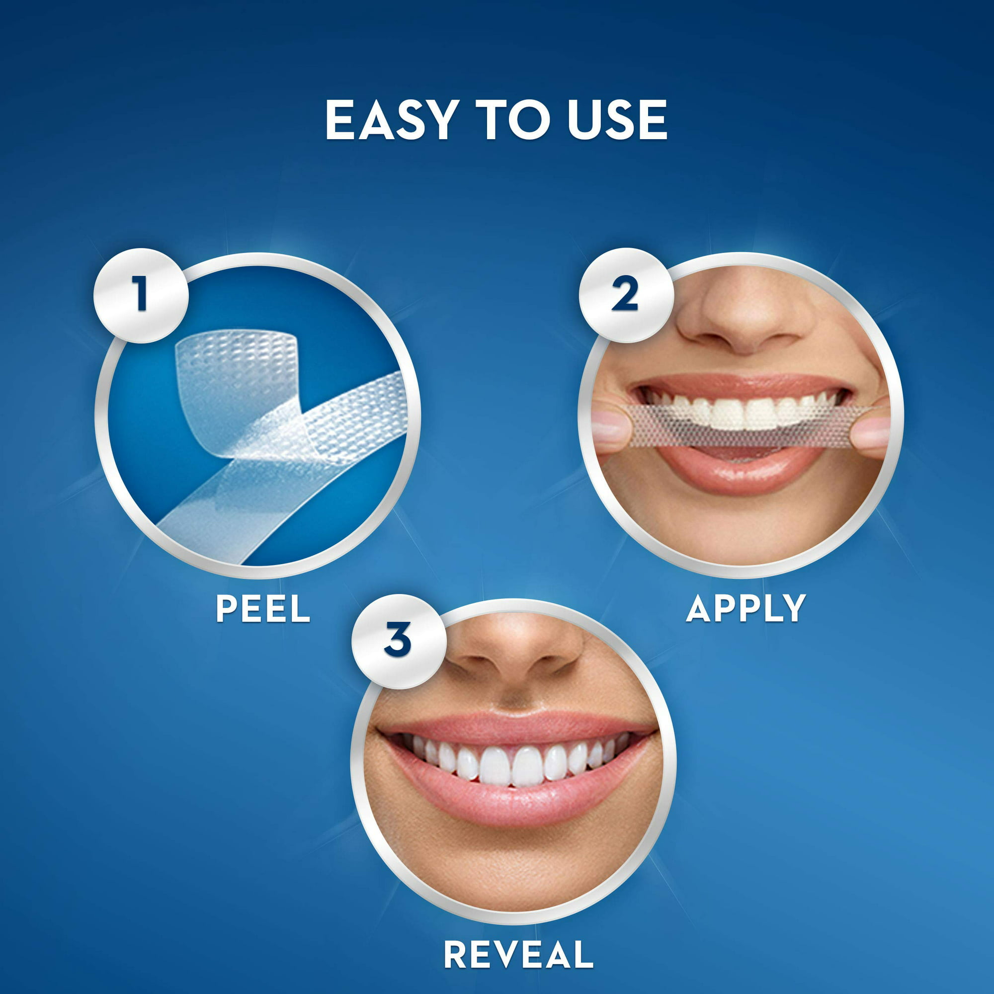 Bộ dụng cụ làm trắng răng Crest 3D Whitestrips Sensitive Bright 14 Phương pháp điều trị Cấp độ 7 Whiter 28 dải *EN