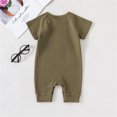 thumbnail image 3 of WIBACKER Newborn Baby Boy Rainbow Short Sleeve Romper One Piece Jumpsuits Summer Clothes, 3 of 11