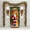thumbnail image 5 of FastXmas 35 X 71" Inch Christmas Door Cover Christmas Pendant Backdrop Santa Snowman Door Curtain Cloth Polyester Xmas Door Cover Christmas Door Decorations for House Wall Door Home Party Supplies, 5 of 6