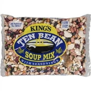 King's Ten Bean Soup Mix with Seasonings, 16 oz, (Pack of 12)
