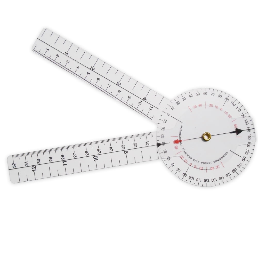 8 Inch Plastic Goniometer 360 Degree ISOM