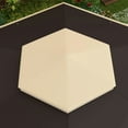 thumbnail image 5 of Barara King Gazebo, Outdoor Canopy Shelter,13' x 13' Pop Up Gazebo Hexagonal Canopy Shelter with 6 Zippered Mesh Netting, Beige, 5 of 11