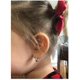 thumbnail image 3 of Double Love Heart Cubic Zirconia Sleeper Pendientes de aro pequeños para mujeres Adolescentes Niñas Cartílago Tiny Cute CZ Huggie Hoops Hipoalergénico para orejas sensibles WD.WDQZL Hogar, 3 of 6