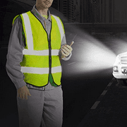 AWLYLNLL High Visibility Safety Vest for Men Women, Construction Vest with Reflective Strips and Zipper Front, Neon Yellow, X-Large