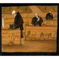 thumbnail image 2 of Hugo Simberg 13x12 Gold Ornate Wood Frame and Double Matted Museum Art Print Titled - The Garden of Death (1896), 2 of 4