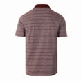 thumbnail image 2 of Gioberti Mens Regular Fit Yarn Dye Striped Short Sleeve Polo Shirt with Pocket, 2 of 4