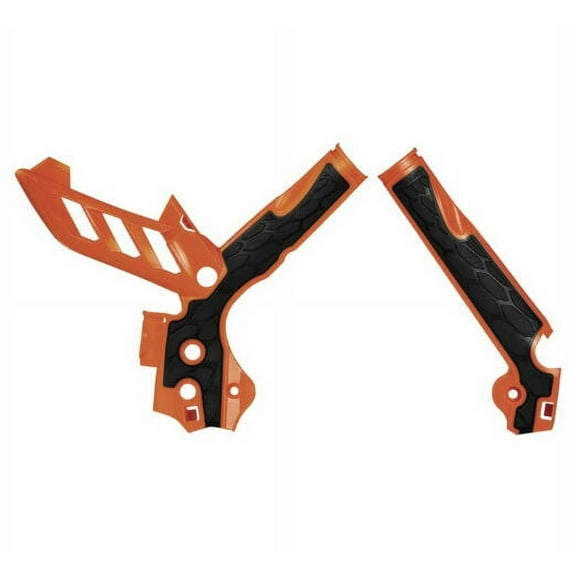 Acerbis X-Grip Orange/Black Frame Protectors (2374251008)