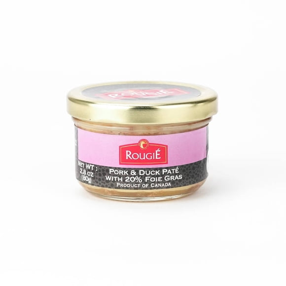 Rougie Pate au Canard et au Porc avec 20 % de Foie Gras - Produit du Canada, 80 g