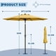 thumbnail image 2 of QinaQin Sombrilla para patio de 10 pies, paraguas de mesa para exterior con manivela suave, inclinación con botón y 8 varillas resistentes, protección UV e impermeable para jardín o terraza, 2 of 7