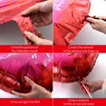 thumbnail image 3 of Lot de 5 Grands Ballons Lèvres Rouges Roses pour Décoration de Fête d'Anniversaire sur le Thème du Maquillage, Embrassez la Miss au Revoir (30 Pouces), 3 of 6