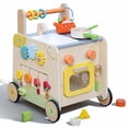 thumbnail image 1 of Baby Walker Leeshyah de madera 3 en 1 con juguete de cocina simulado, 1 of 7