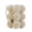 White, variant on 12pcs Velvet Plastic Christmas Flocked Ball Ornament, Hanging Baubles for Tree, Wreath and Home Decor