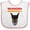 White and Pink, variant on Inktastic Funny Protected by a Doberman Pinscher Dog Boys or Girls Baby Bib