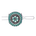 thumbnail image 1 of Fourchette à Cheveux Turquoise Épingle à Cheveux Vintage Style Chinois Support de Cheveux Décoration, 1 of 6