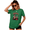 Green, variant on UNISHE Women's Halloween Witch Skeleton Humor Graphic Tee Retro Dark Art Short Sleeve Top Everyday Seasonal Outfit
