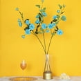 thumbnail image 6 of Efavormart Pack of 2 38" Turquoise Silk Long Stem Roses, Artificial Flowers Rose Bouquet Home Decor for Bridal Wedding Centerpieces Birthday Party Garden Floral Arrangement, 6 of 11