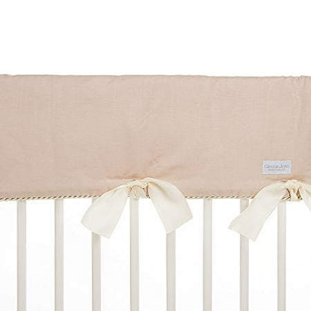 Convertible Crib Rail Protector Long Single Pink Moir