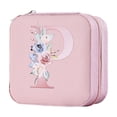 thumbnail image 2 of GOYDSY Simple Storage Jewelry Box, 26 Printed Letter Jewelry Organizer, Portable Storage Case for Rings, Earrings, and Necklaces, Stylish Jewelry Box Clearance Sales Today Deals Prime, 2 of 3