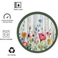 thumbnail image 6 of Stall 36"x72"Cute Purple Teal and Orange Blue Flowers Shower Curtain Set with Hooks Watercolor Botanical Bathroom Curtain Modern Minimalist Waterproof Bath Curtain Machine Washable, 6 of 6