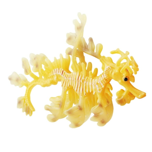 Figuras de animales marinos de simulación modelo de dragón marino colección de manualidades decoración del hogar favores de fiesta figura de acción Amarillo Hugo Figura de dragón marino