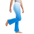 thumbnail image 4 of Riecok Leggings for Girls High Waisted Elasticity Gradient Color Fashion Straight Yoga Pants Blue 2 Years, 4 of 8