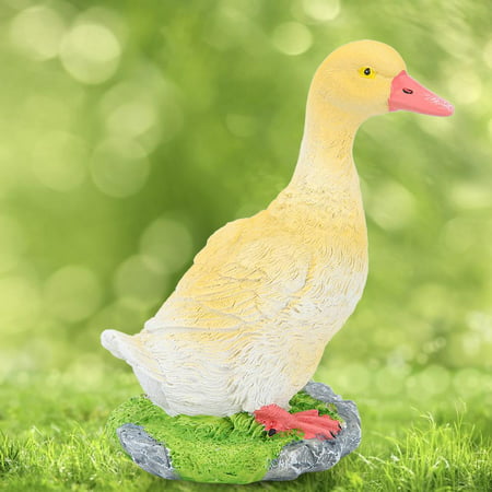 Rdeghly Outdoor Garden Pool Animal Duck, Garden Animal Ornaments Resin