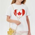 thumbnail image 6 of ITSAME T-Shirt for Boys Girls, Round Neck Heart Print Short Sleeve Kids Casual Fashion Loose Pullover White Size 7T, 6 of 6
