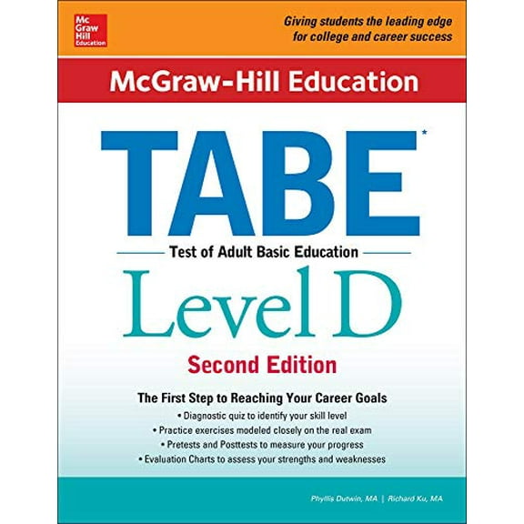 Pre-Owned McGraw-Hill Education TABE Level D, Second Edition Paperback