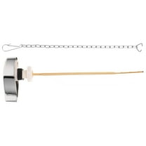 WEAVILUX 1Set Zinc Alloy Toilet Handle Lever Silver Straight Rod for Toilet Tank Parts Replacement 11.0*3.1*1.6in