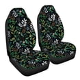thumbnail image 7 of ZIATUBLE Green Plants Flower Car Seat Covers Sets 2 Piece Auto Front Seat Cover Protectors for Trucks Van SUV Breathable Bucket Seat Cover Front Seats Only Car Accessories for Interior Decor, 7 of 7