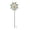 A002- Sourdough Bread Squishy, variant on Metal Yard Art Outdoor and Garden, 38X10 Inch Outdoor Wind Spinner, Metal Flower Garden Stake, Garden Wind Spinners Outdoor, 1Pc Kinetic Rotating Windmill Decor with Yellow Gem
