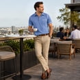 thumbnail image 2 of AZoiNM Men's Premium Heavyweight Short Sleeve Polo T-Shirt with Pocket, 2 of 12