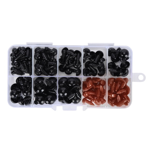 Narices de oso de peluche, mueca de peluche brillante y duradera, ojos de plástico, resina plástica, excelente caja fuerte para Adluts para nios para ,Plastic Eyes Noses Plastic Eyes Noses with Washer