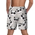 thumbnail image 4 of Uemuo Cute Panda Pattern Mens Swim Trunks Quick Dry Board Shorts with Mesh Lining, Stretch Beach Shorts Quick Dry No-Chafing Board Shorts-Medium, 4 of 9