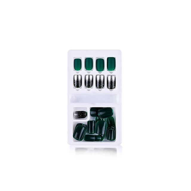 Juego de limas de longitud media Qarigey para uñas postizas color sólido estilo cuadrado Tipo6 F635
