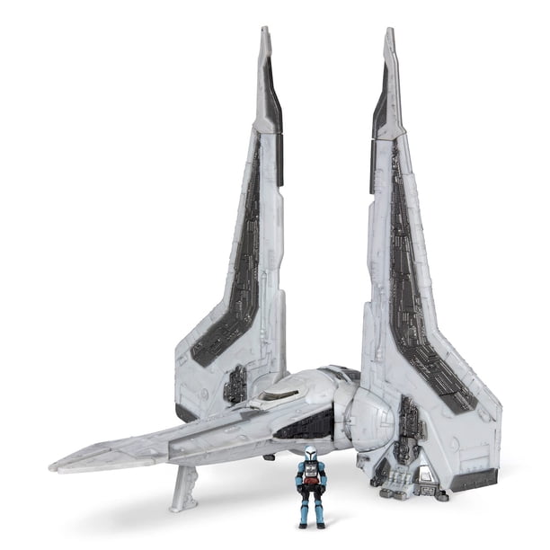STAR WARS Micro Galaxy Squadron Bo-Katan Kryzes Gauntlet Starfighter - Vehículo clase Starfighter de 5 pulgadas con accesorio de microfigura de 1 pulgada
