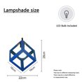 thumbnail image 2 of Plug In Ceiling Light Fixture Nordic Style Dining Room Staircase Metal Blue Mini Pendant Lights For Kitchen Island Pendant Light Plug In, 2 of 4