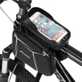 thumbnail image 1 of Touch Screen Bike Handlebar Bag Waterproof Front Frame Tube Bicycle Pouch Hard Shell Double Pannier Pack Large Capacity Cycling Front Storage Bag for Road Bike MTB Mountain Bike, 1 of 7