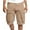 Khaki, variant on IROINNID Cargo Shorts for Men Pure Color Outdoors Pocket Beach Work Trouser Cargo Shorts Pant,Olive Green